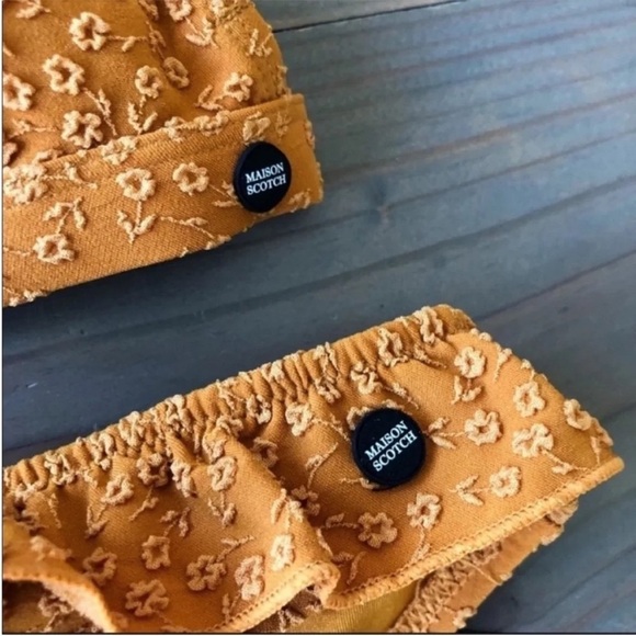 Scotch & Soda Ruffle Jaquard Bikini Set Marigold - Picture 5 of 8